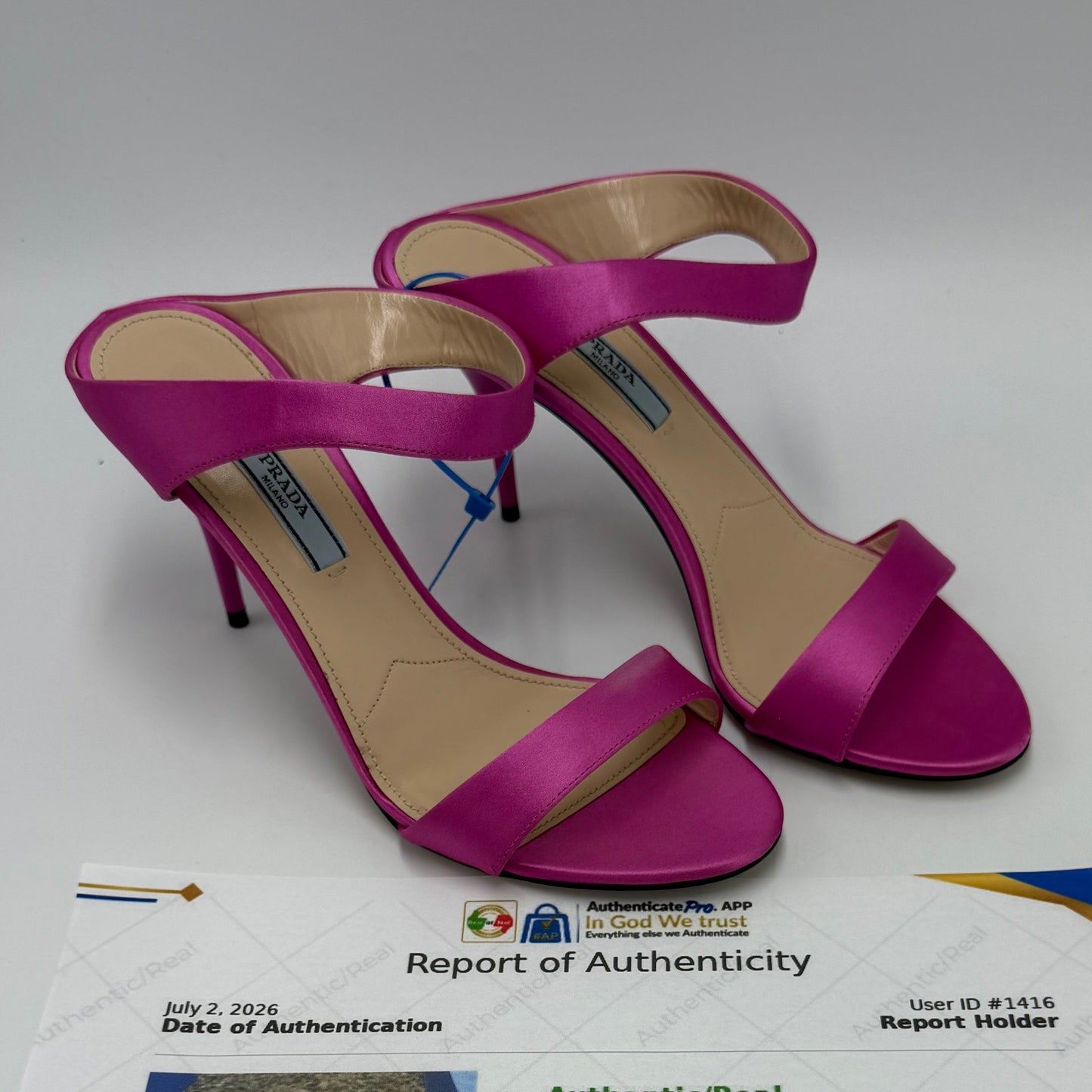 Prada Satin Asymmetric High Heel Luxury Shoes, Size: 6.5