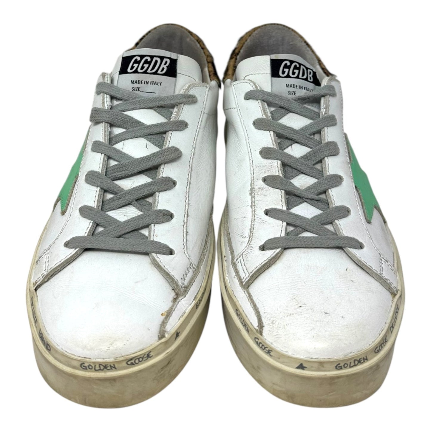 Hi-Star Sneakers Shoes Luxury Designer By Golden Goose In Animal Print, Size: 7.5 (IT 38)