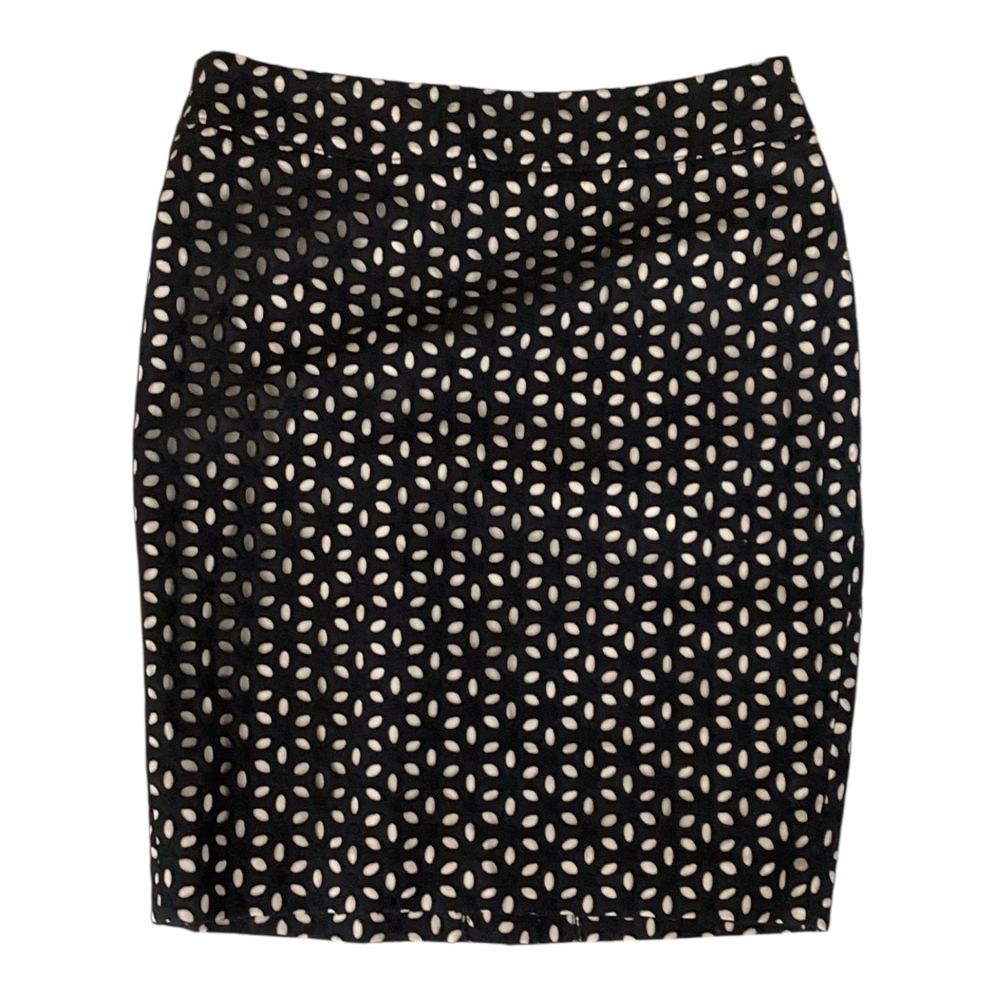 Skirt Mini & Short By Loft In Black & Tan, Size:4P