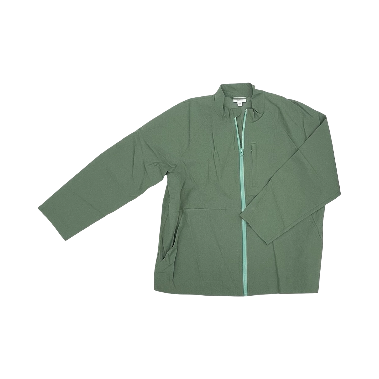 Jacket Windbreaker By J. Jill In Green, Size:22Womens
