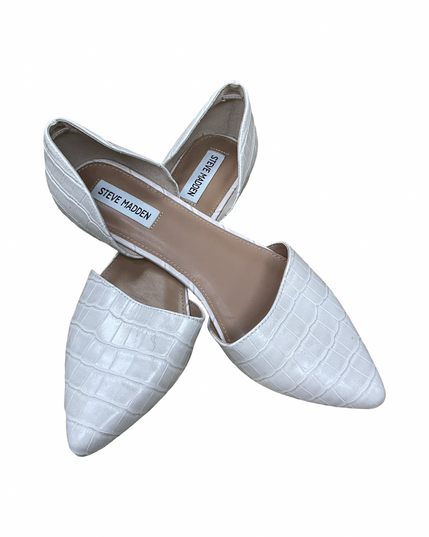 Shoes Flats By Steve Madden In Cream, Size:10