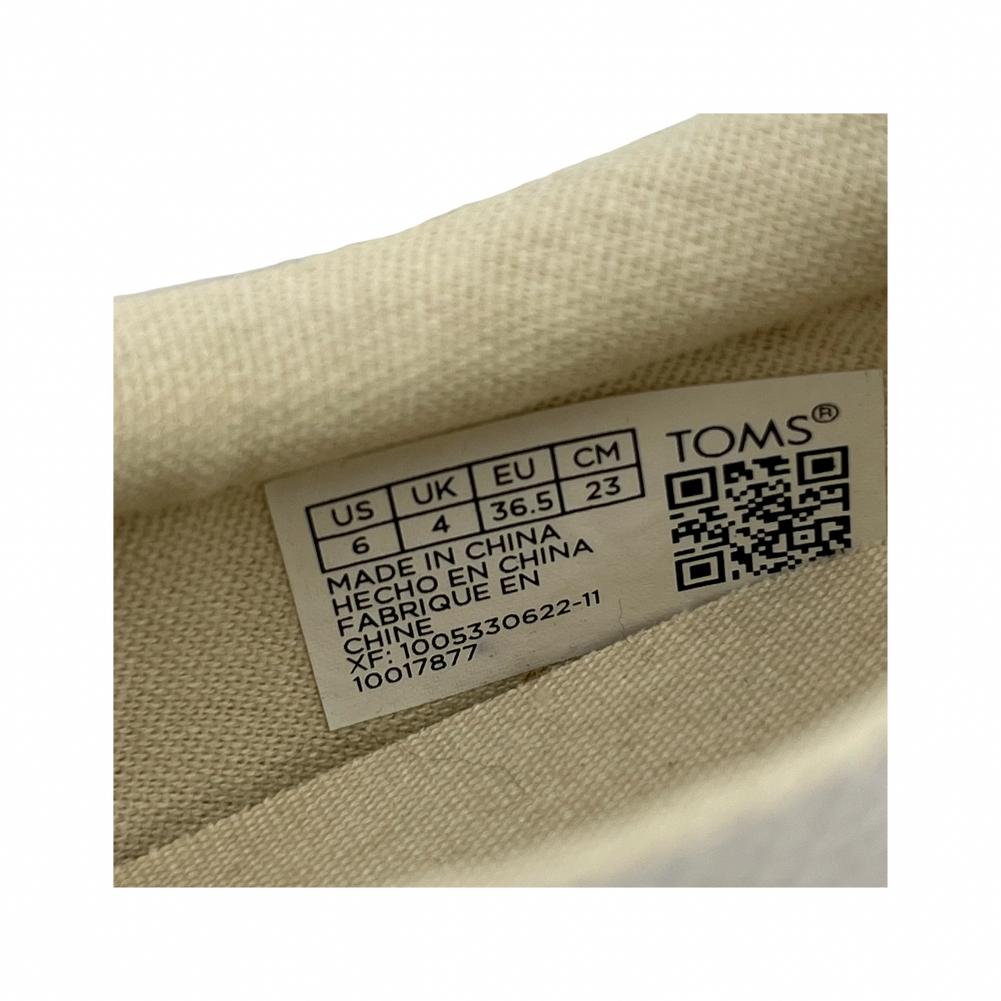 Shoes Sneakers By Toms In Grey, Size:6