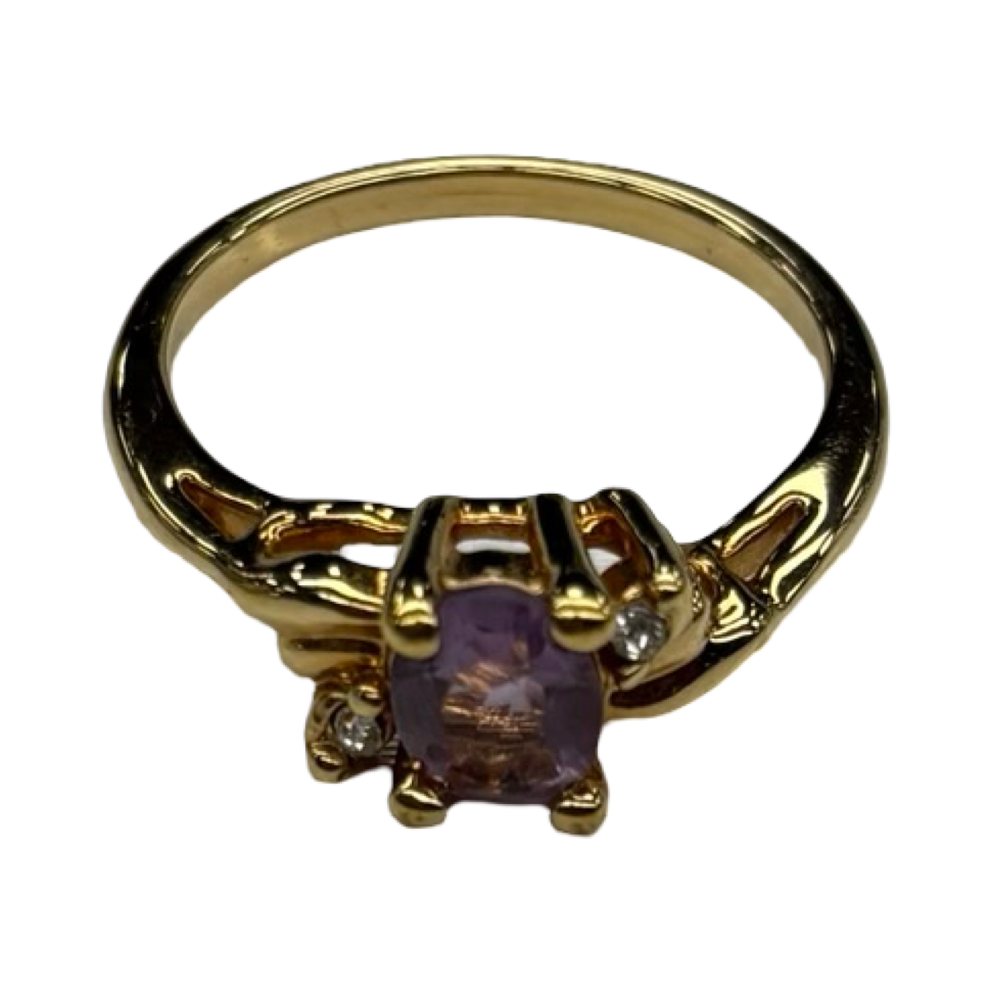 Ring Statement By Clothes Mentor In Gold & Purple