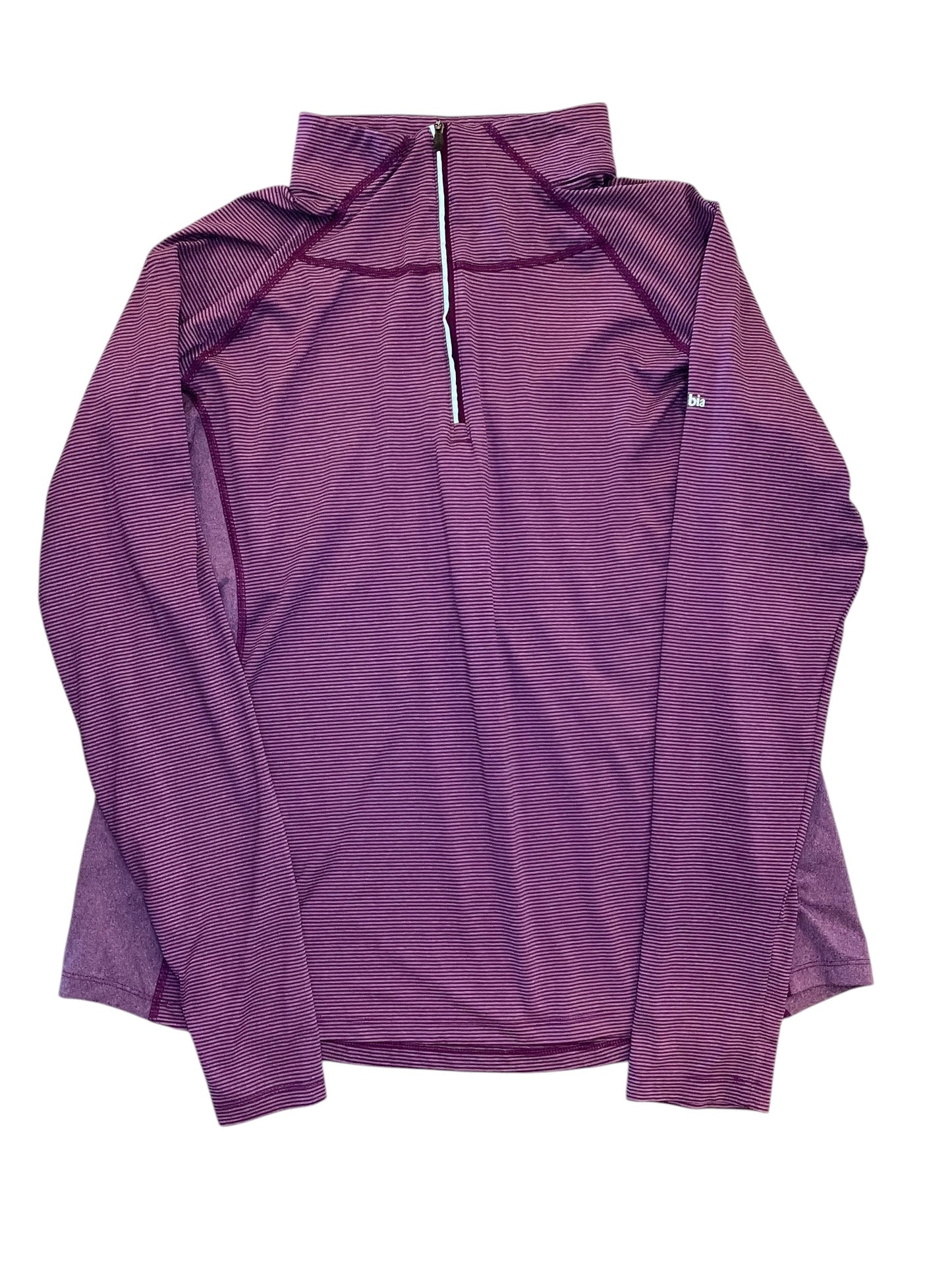 Athletic Top Ls Collar By Columbia In Purple, Size:Xl