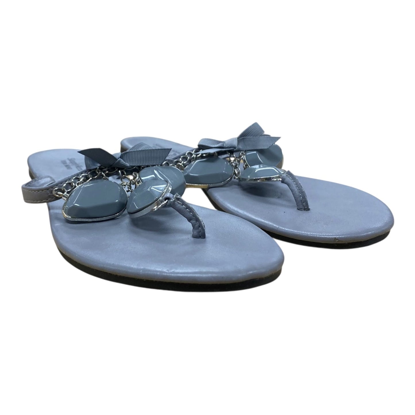 Sandals Flip Flops By Simply Vera In Grey, Size:7