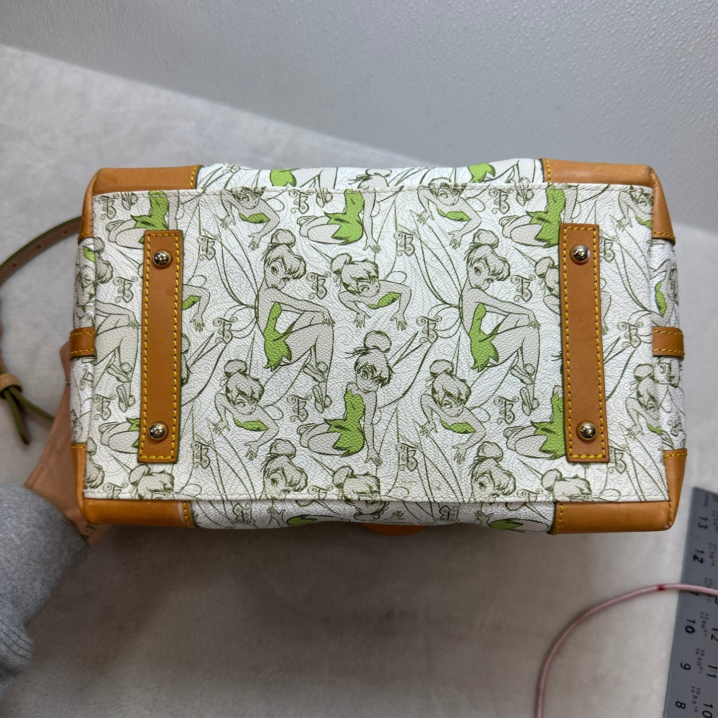 Tinkerbell Dooney Bourke 2014 Marathon Satchel Purse Handbag Designer By Dooney And Bourke, Size: Medium