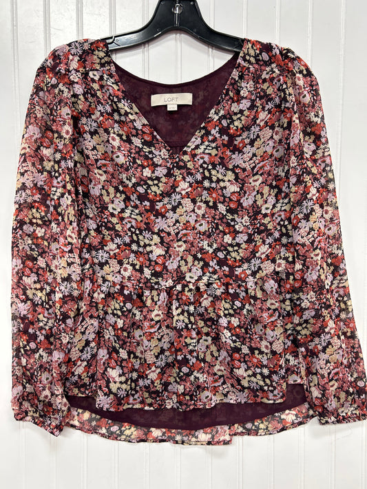 Top Ls By Loft In Purple, Size:Xs