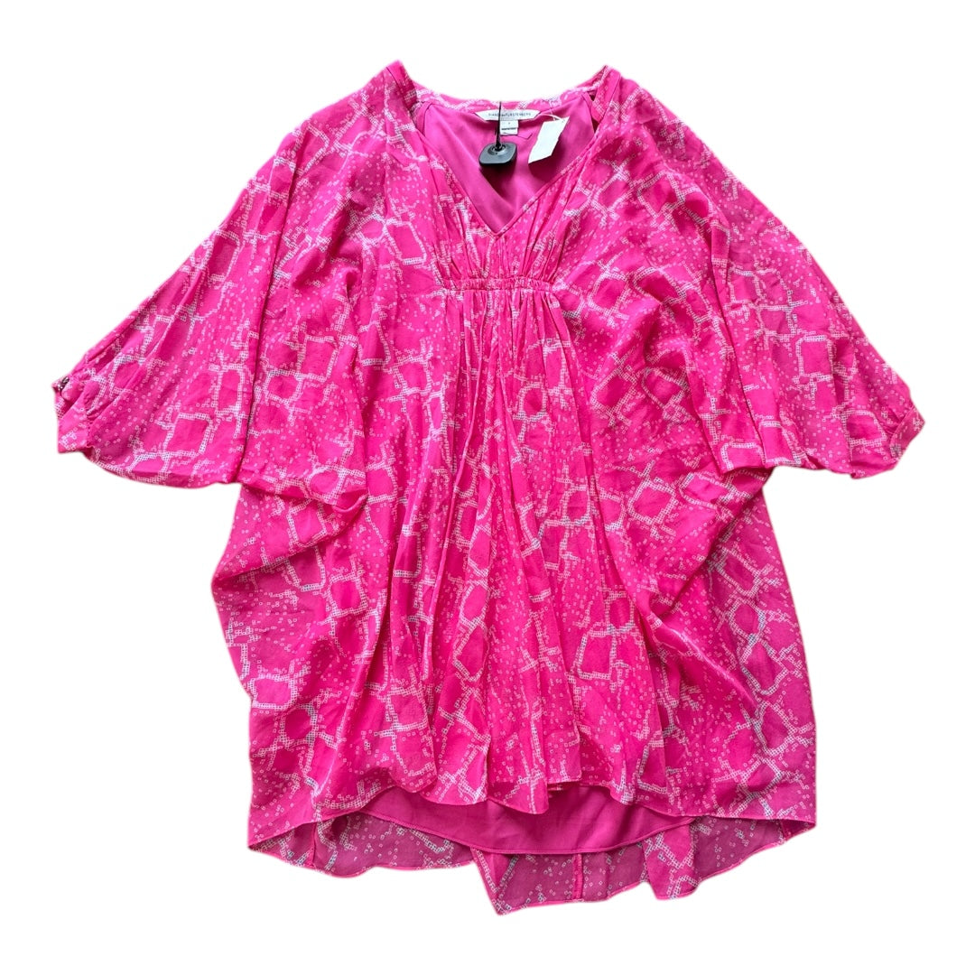 Top Ss Designer By Diane Von Furstenberg In Pink, Size:S