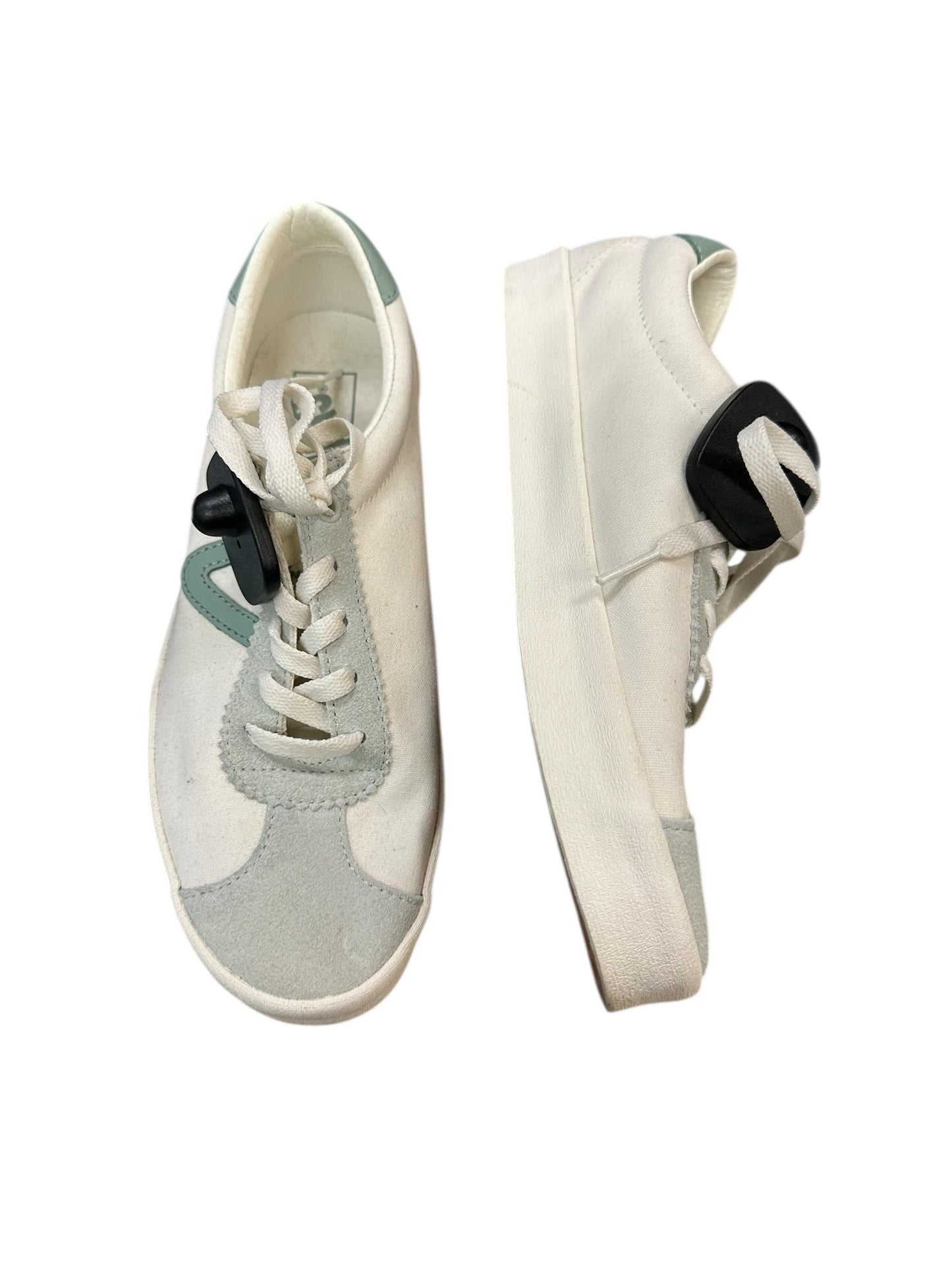 Shoes Sneakers By Vans In Green & White, Size:9.5