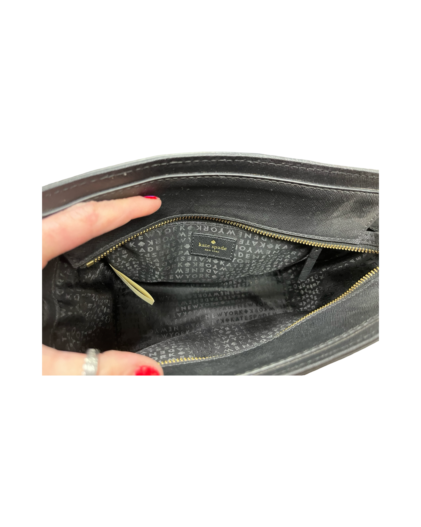 Crossbody Designer By Kate Spade In Black, Size:Small