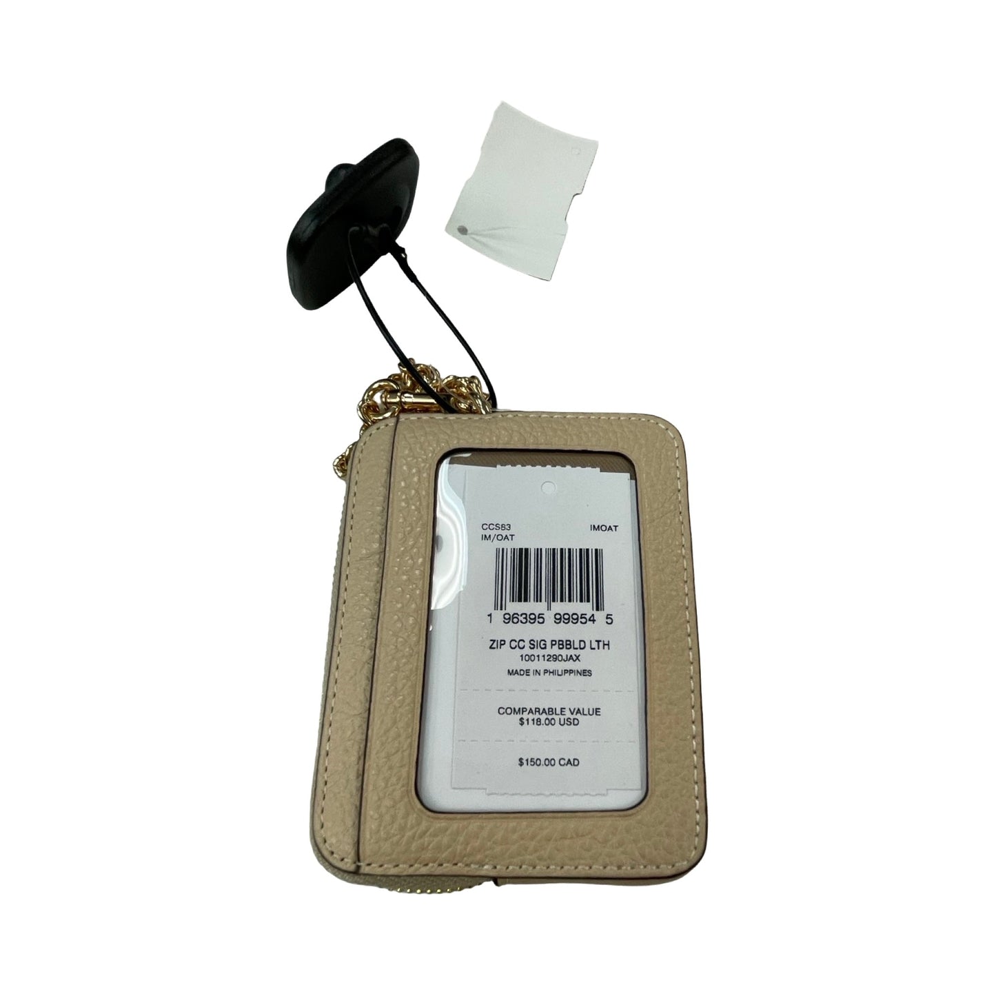 Wallet Designer By Coach In Cream, Size:Small