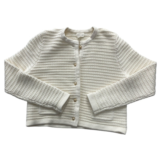 Sweater Cardigan By Caslon In Cream, Size:M
