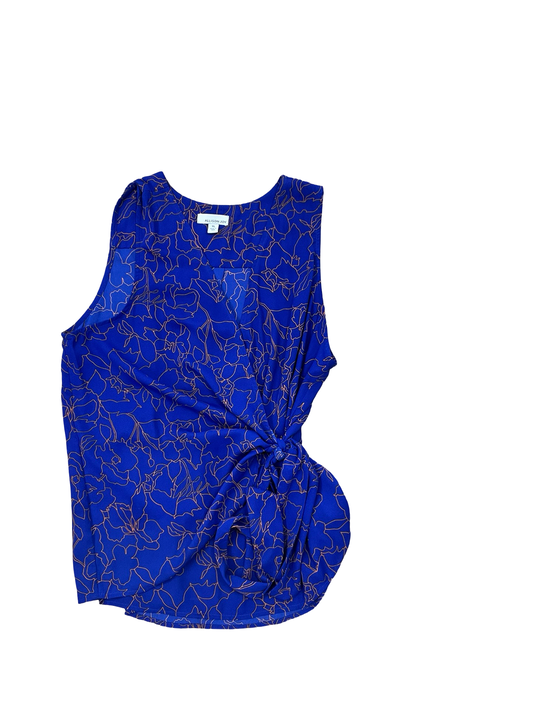 Top Sleeveless By Allison Joy In Blue & Orange, Size:Xl