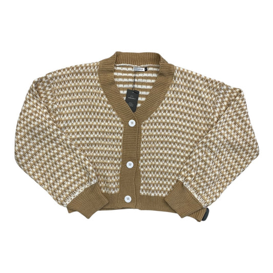 Sweater Cardigan By SOLEILA In Tan, Size:S