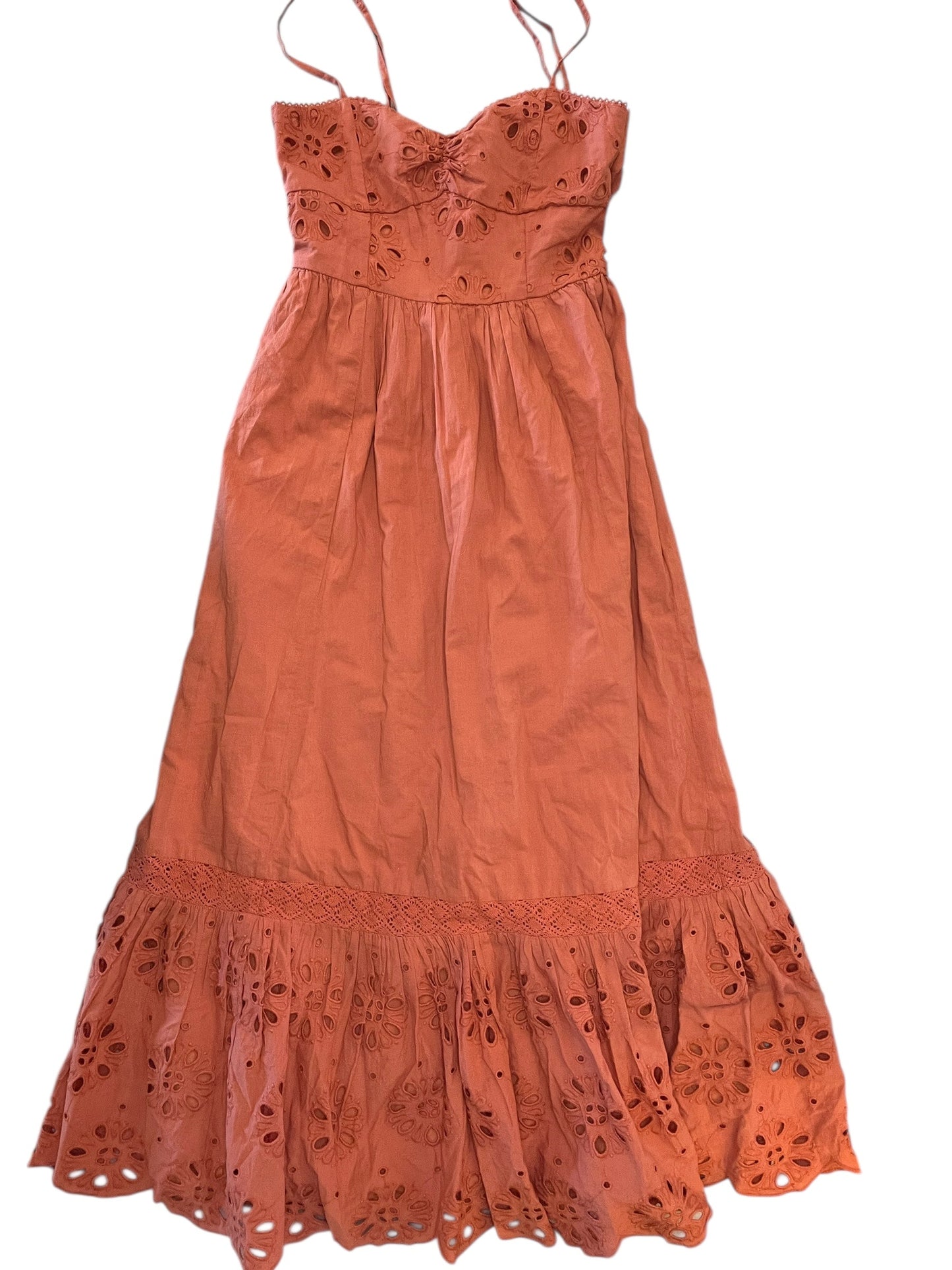 Dress Casual Maxi By American Eagle In Orange, Size:Xs