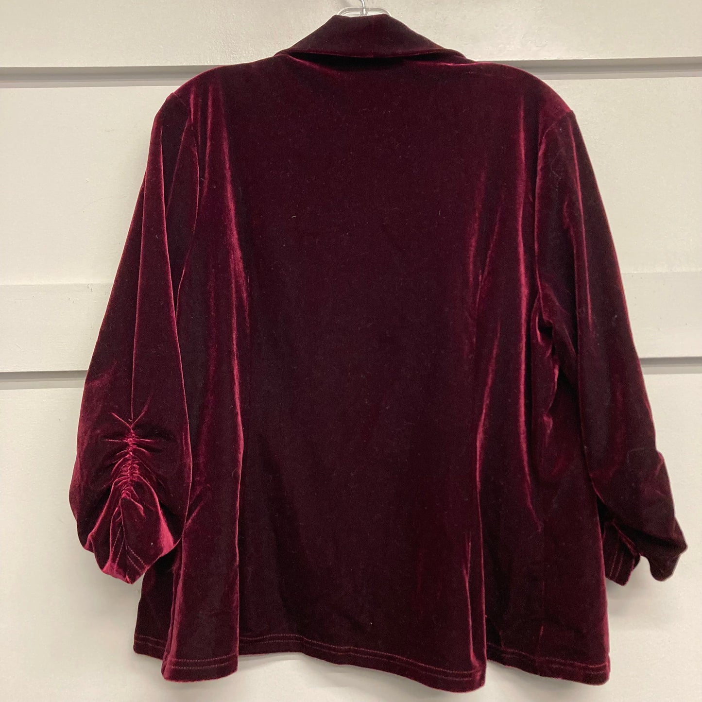 Blazer By Allegra K In Maroon, Size:L