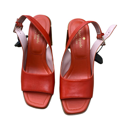 Shoes Designer By Kate Spade In Red, Size:8.5