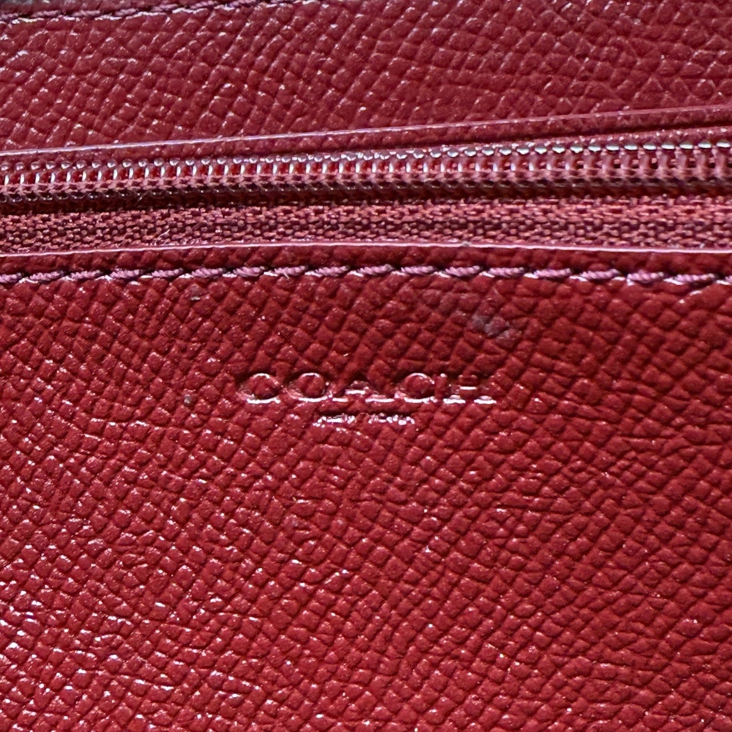 Accordion Zip Wallet In Crossgrain Leather Designer By Coach, Size: Medium