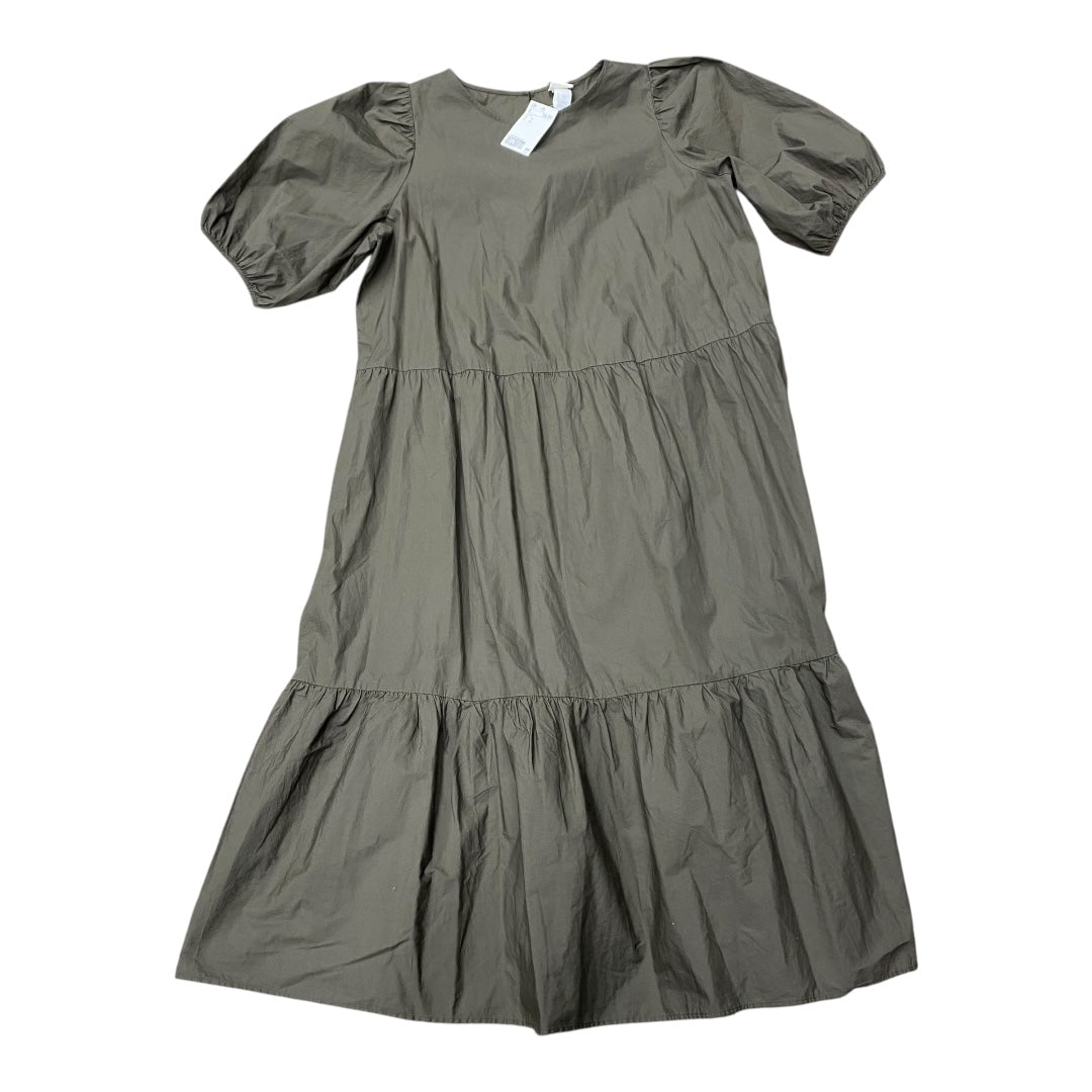 Dress Casual Midi By H&M In Taupe, Size:M