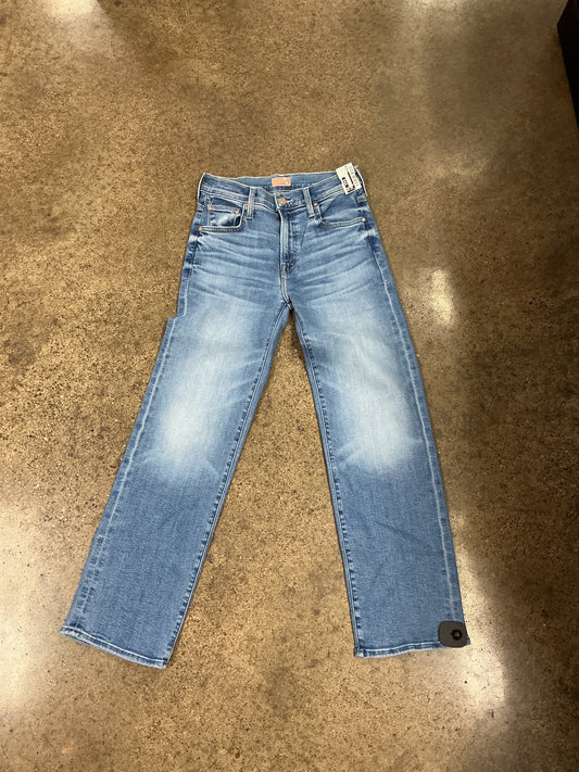Jeans Straight By Mother In Blue Denim, Size:2