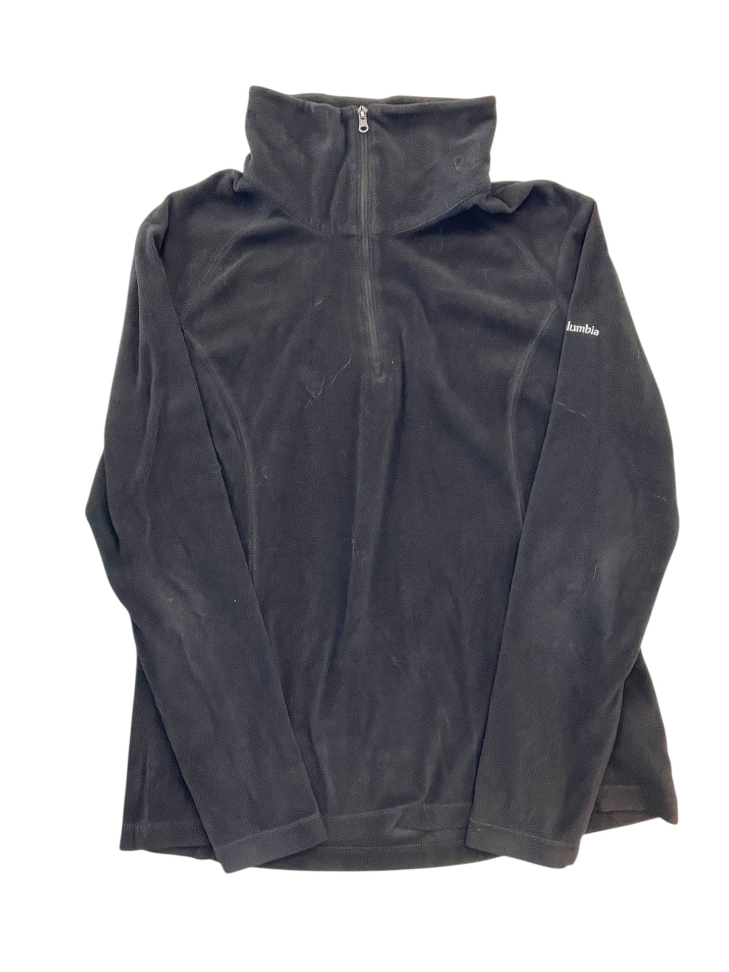 Athletic Top Ls Collar By Columbia In Black, Size:Xl