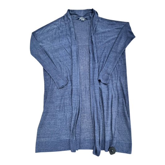 Sweater Cardigan Designer By Vince In Blue, Size:L