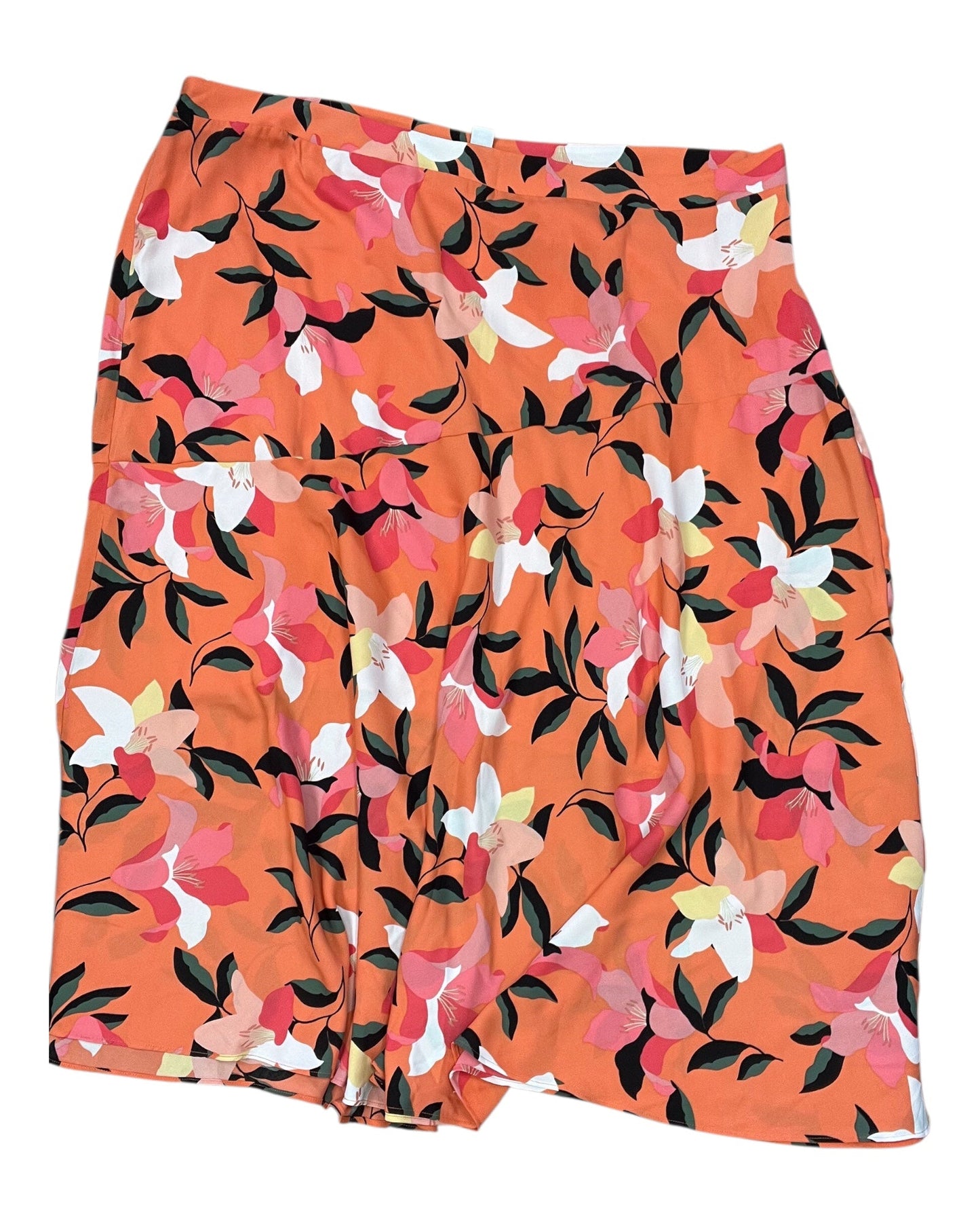 Skirt Maxi By Liz Claiborne In Orange, Size:3X