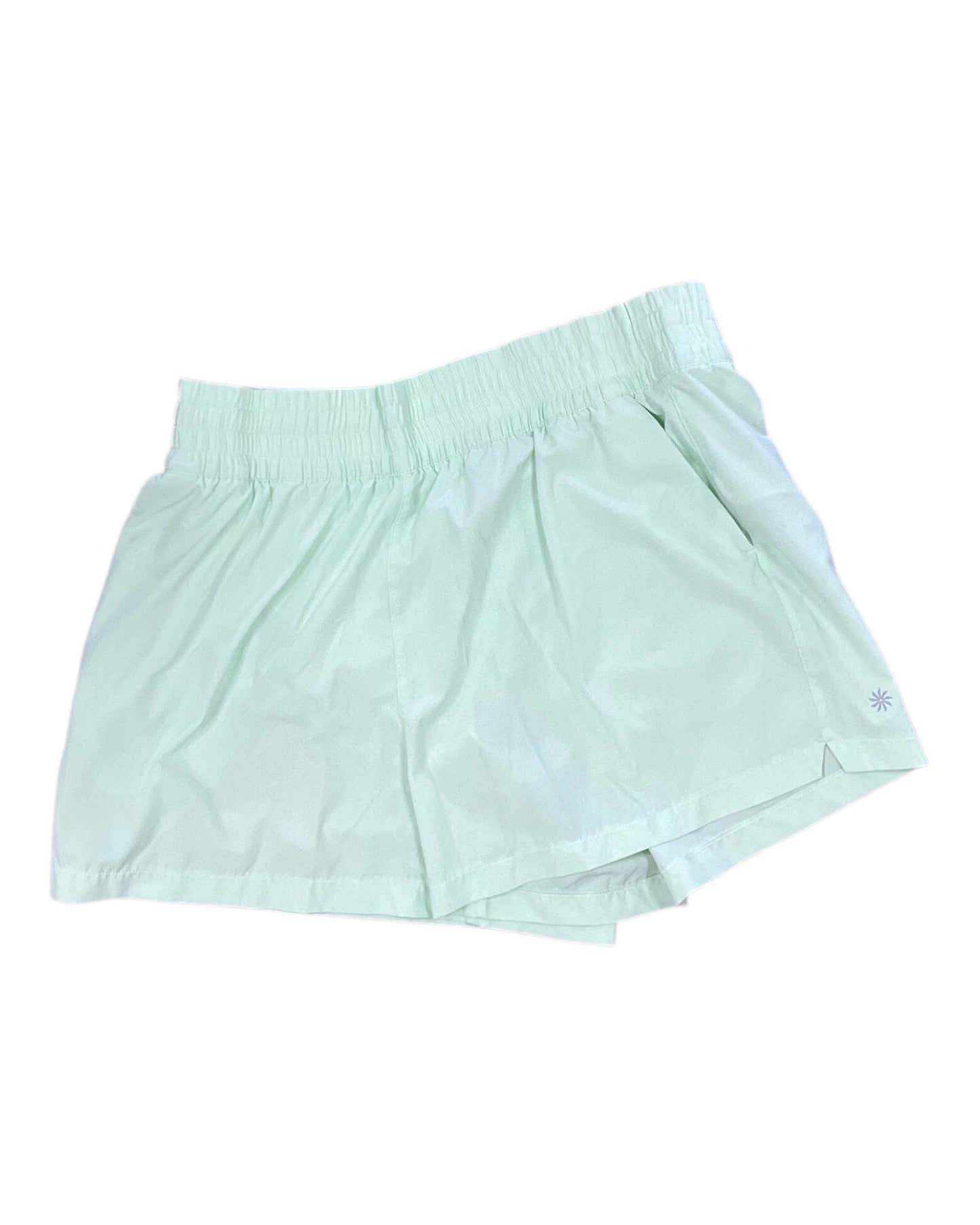 Athletic Shorts By Athleta In Green, Size:L