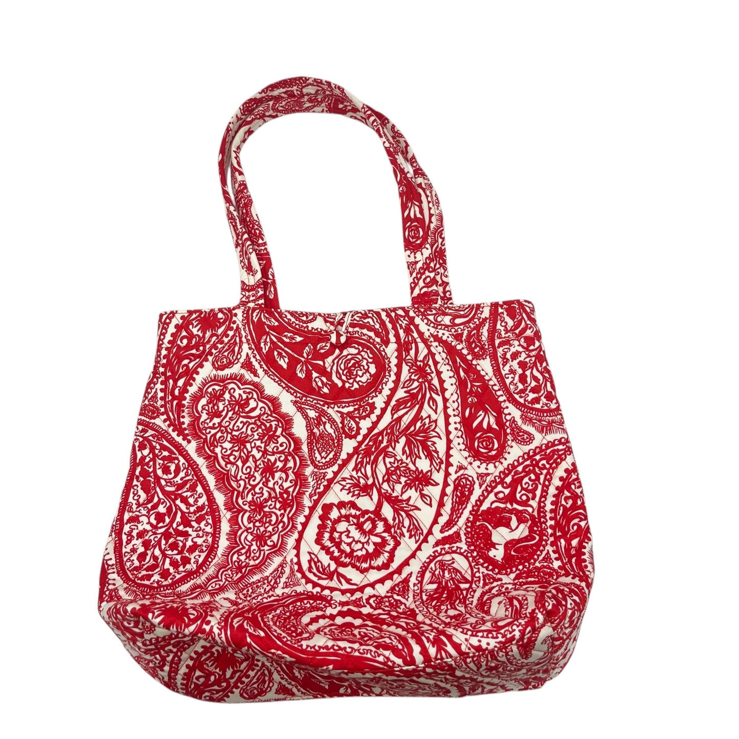 Tote By Vera Bradley In Red & White, Size:Medium