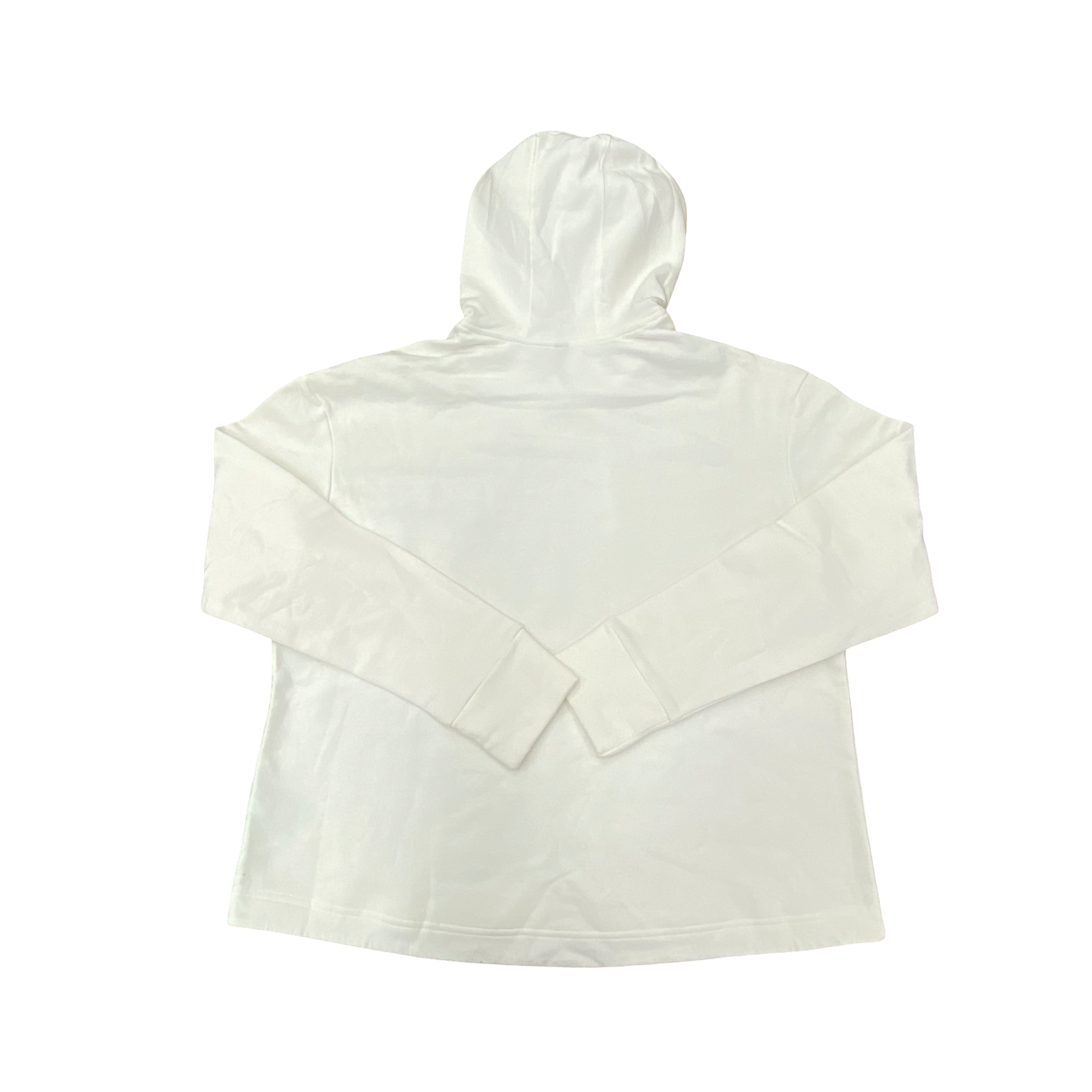 Athletic Sweatshirt Hoodie By Adidas In White, Size:1X