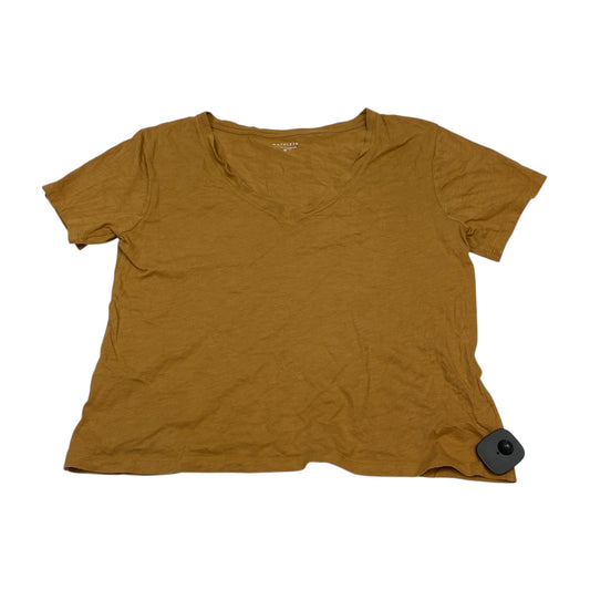 Athletic Top Ss By Athleta In Brown, Size:M