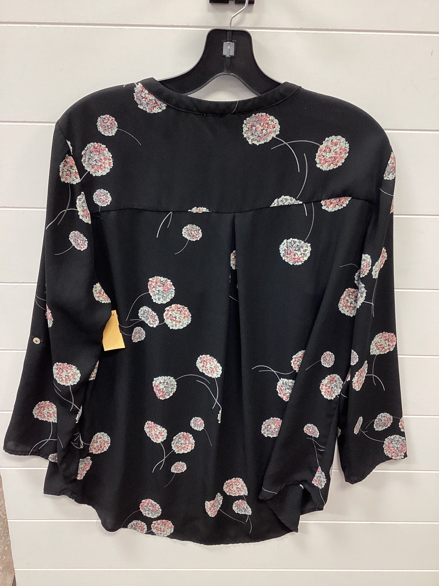 Blouse Ls By Daniel Rainn In Black, Size:Xl