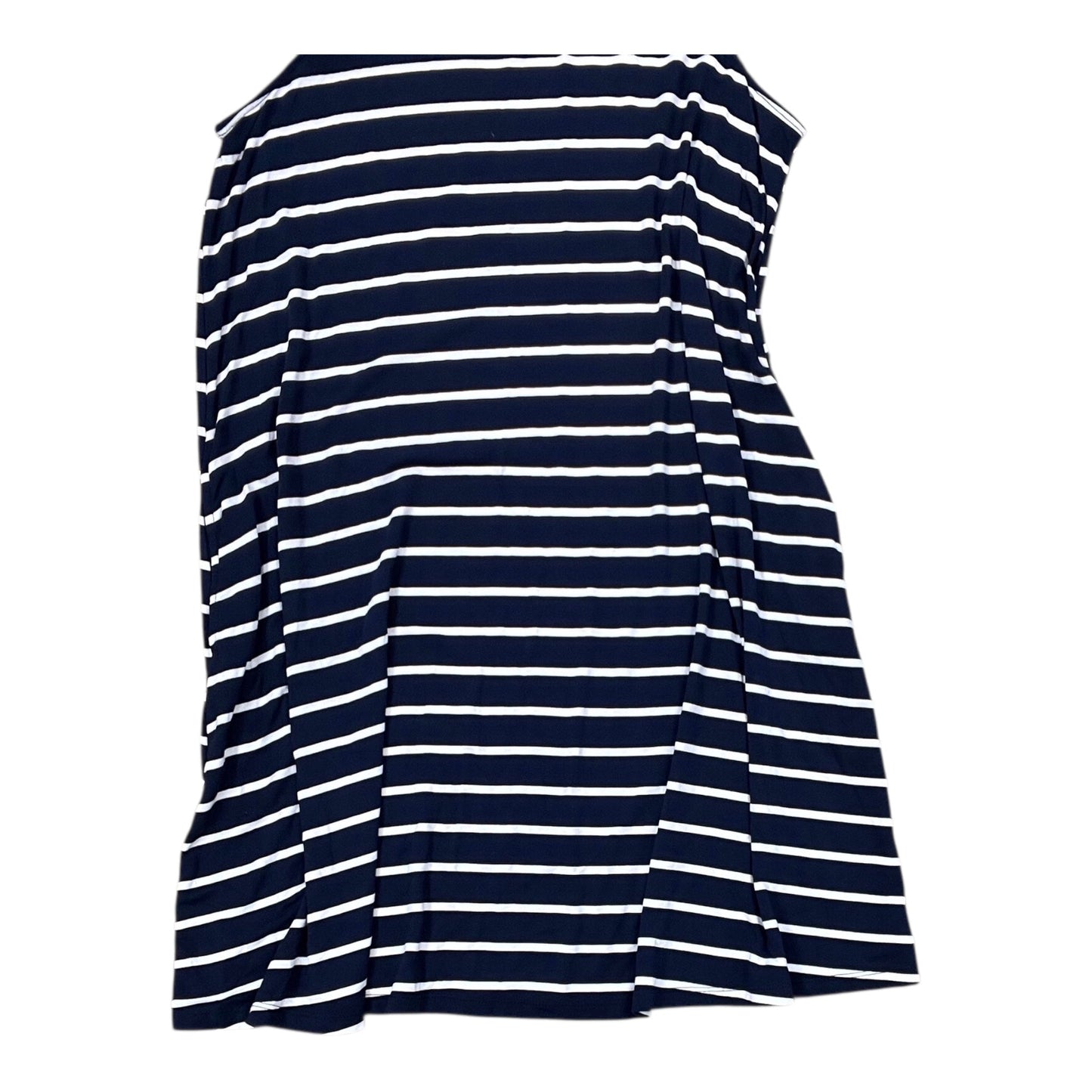 Dress Casual Midi By Time And Tru In Blue & White, Size:Xl