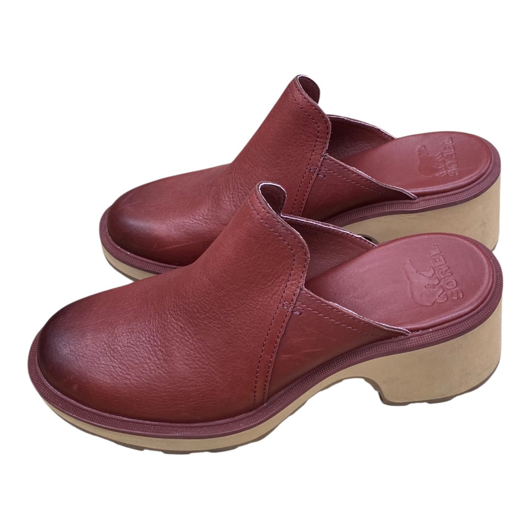 Shoes Designer By Sorel In Maroon, Size:10