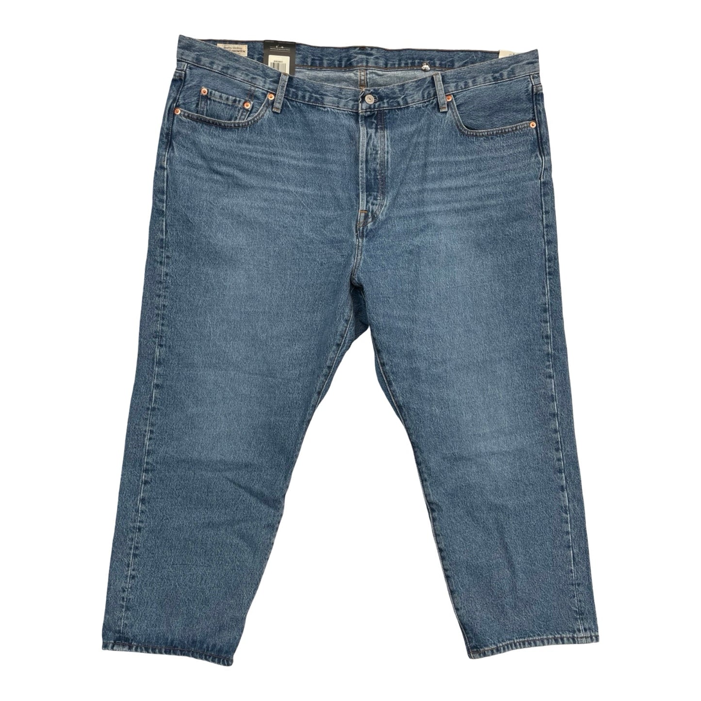 Jeans Cropped By Levis In Blue Denim, Size:22