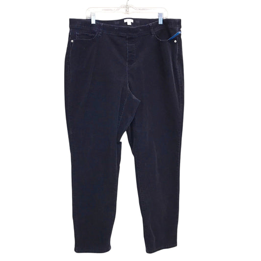 Pants Corduroy By J. Jill In Blue, Size:20