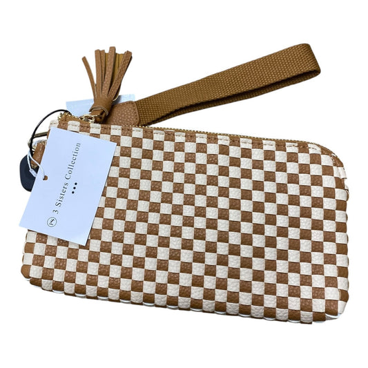 Wristlet By Cmc In Brown & Cream, Size:Small