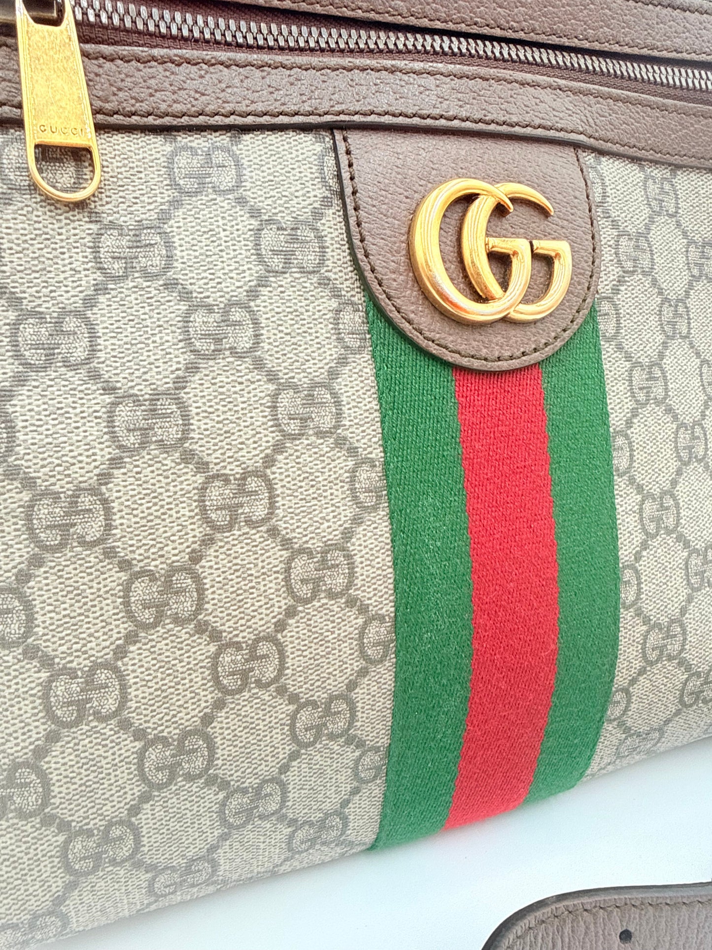 Crossbody Luxury Designer By Gucci In Multi, Size:Medium