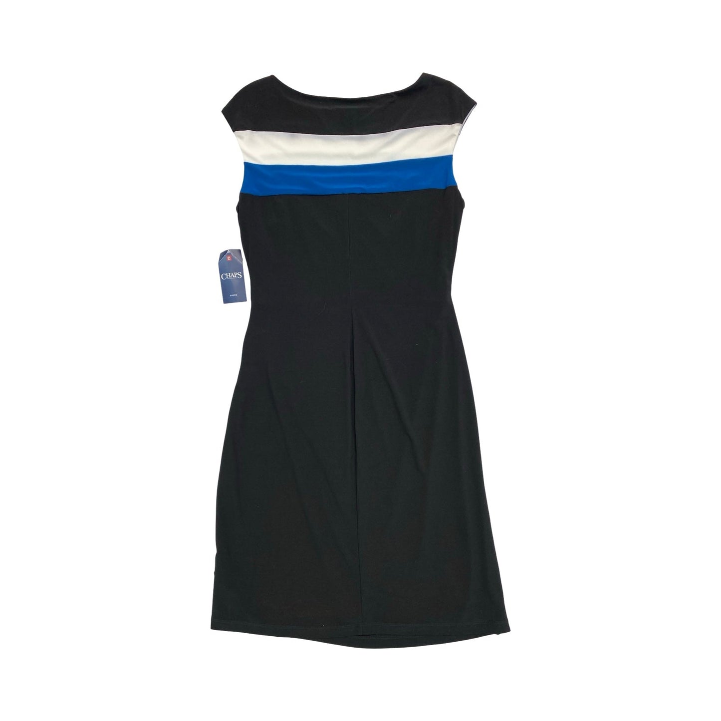 Dress Casual Midi By Chaps In Black, Size:L