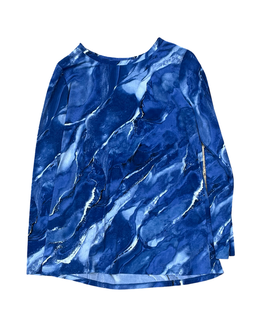 Top Ls By Susan Graver In Blue, Size:S