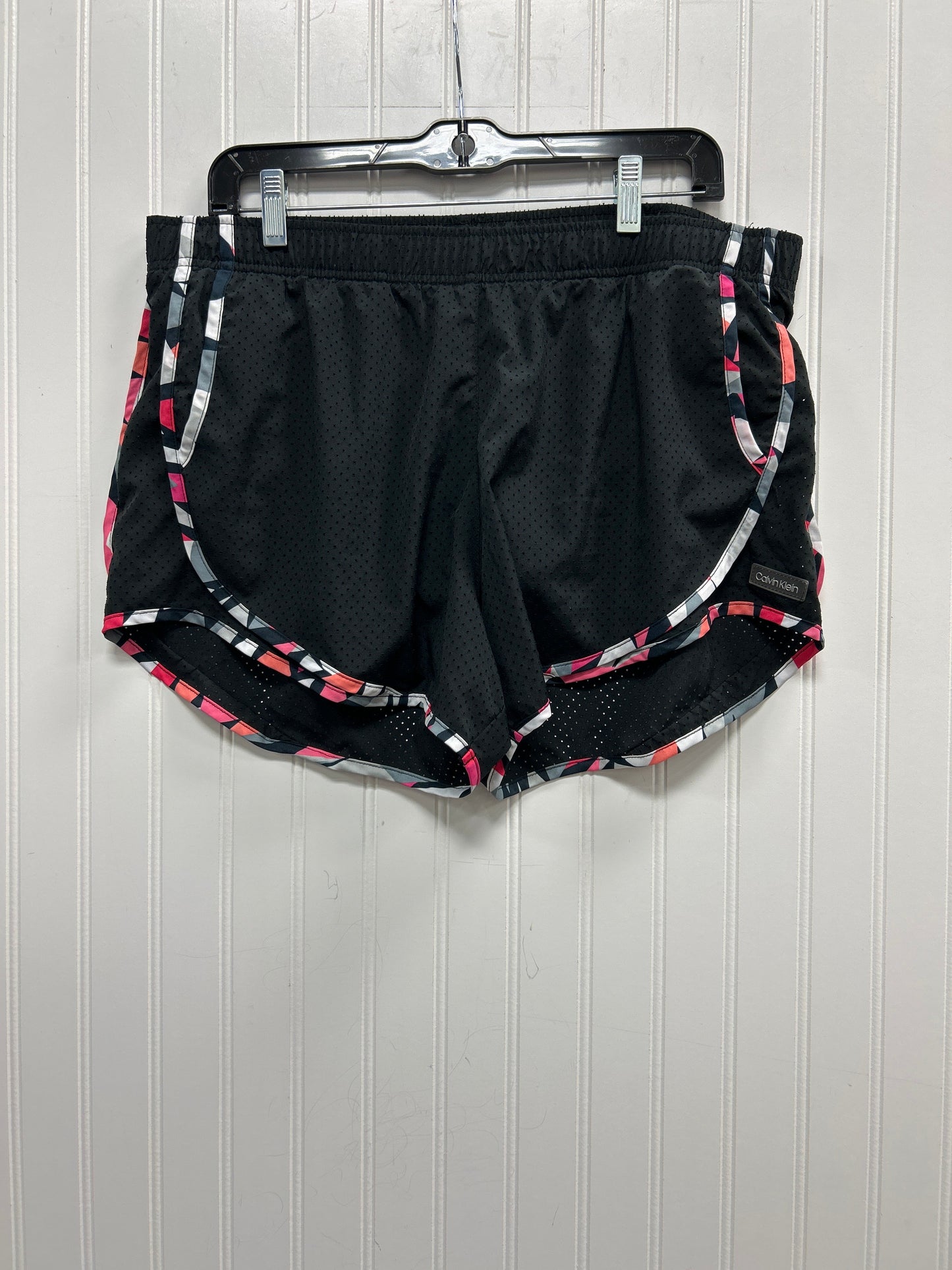 Athletic Shorts By Calvin Klein In Black, Size:L
