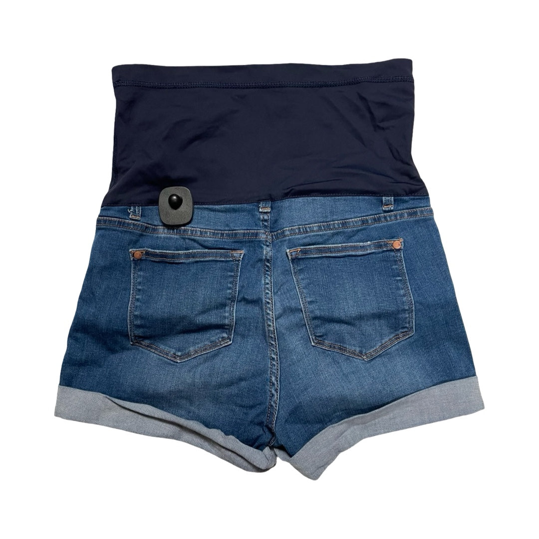 Mat Shorts By Pink Blush In Blue Denim, Size:L