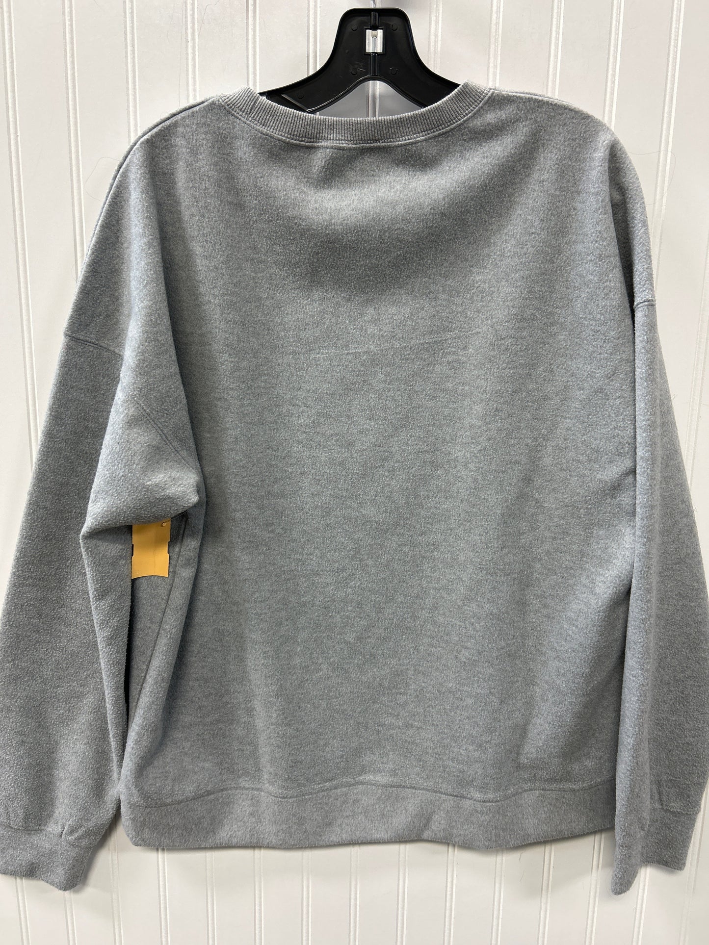 Sweatshirt Crewneck By Clothes Mentor In Grey, Size:L