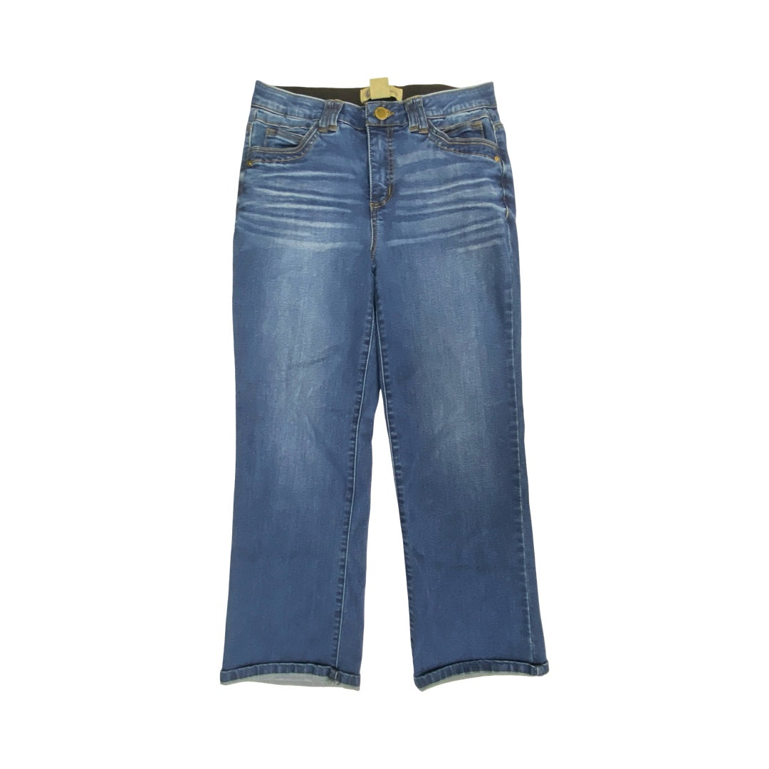 Jeans Straight By Democracy In Blue Denim, Size:6