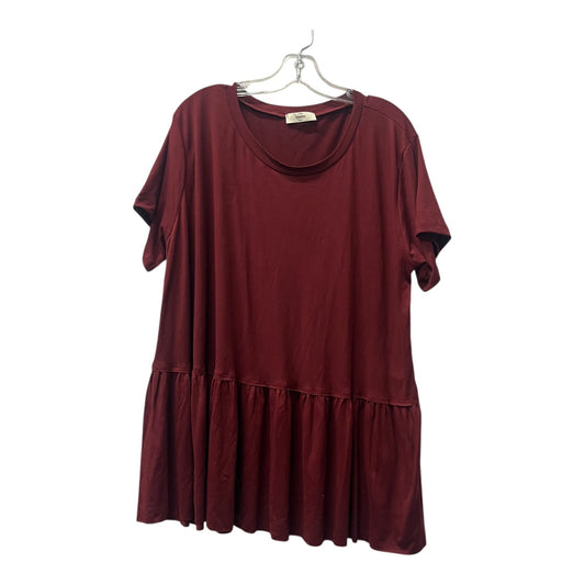 Top Ss By Entro In Red, Size:1X