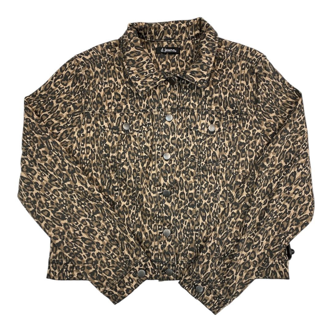 Jacket Denim By  D.JEANS In Animal Print, Size:Xl