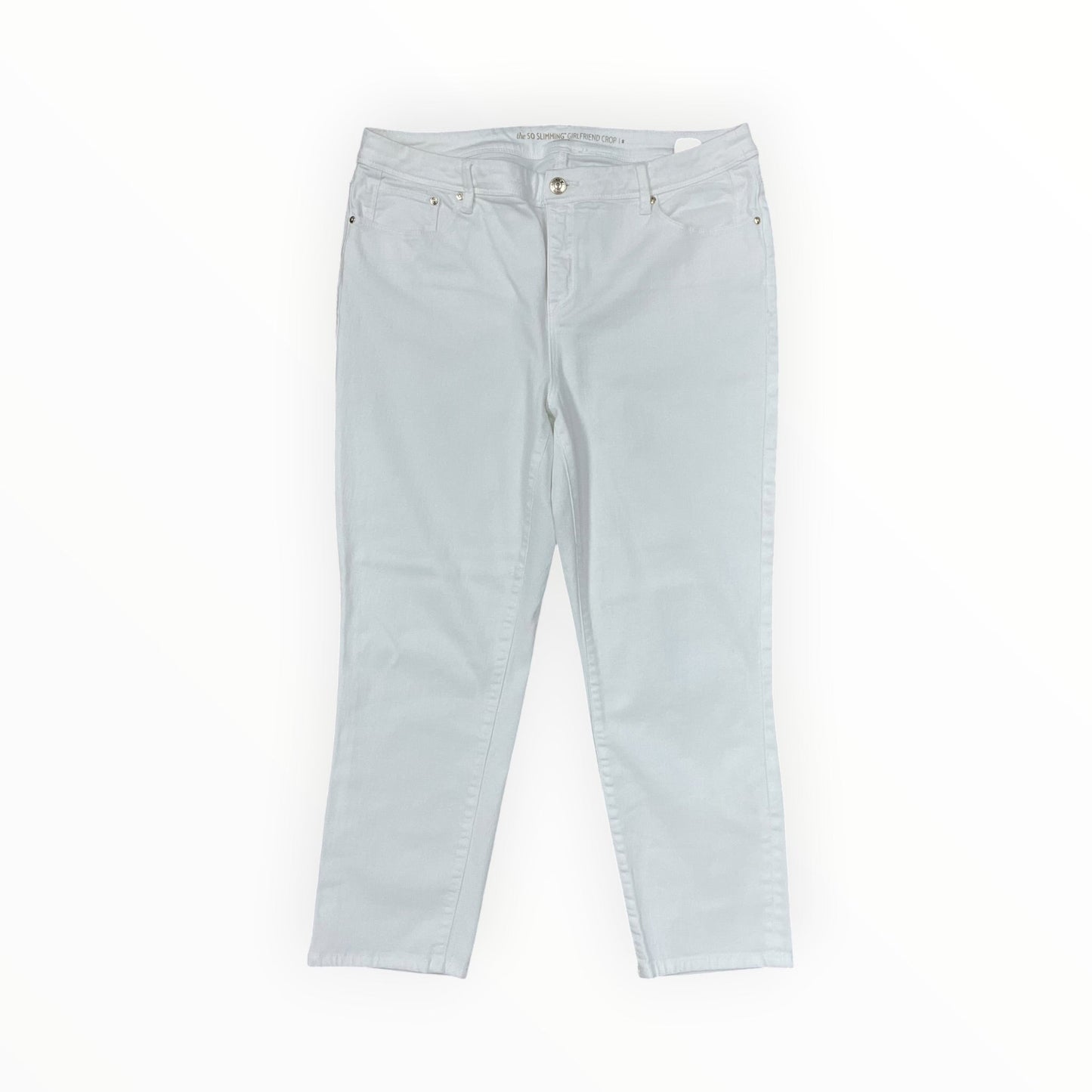 Pants Cropped By Chicos In White, Size:L
