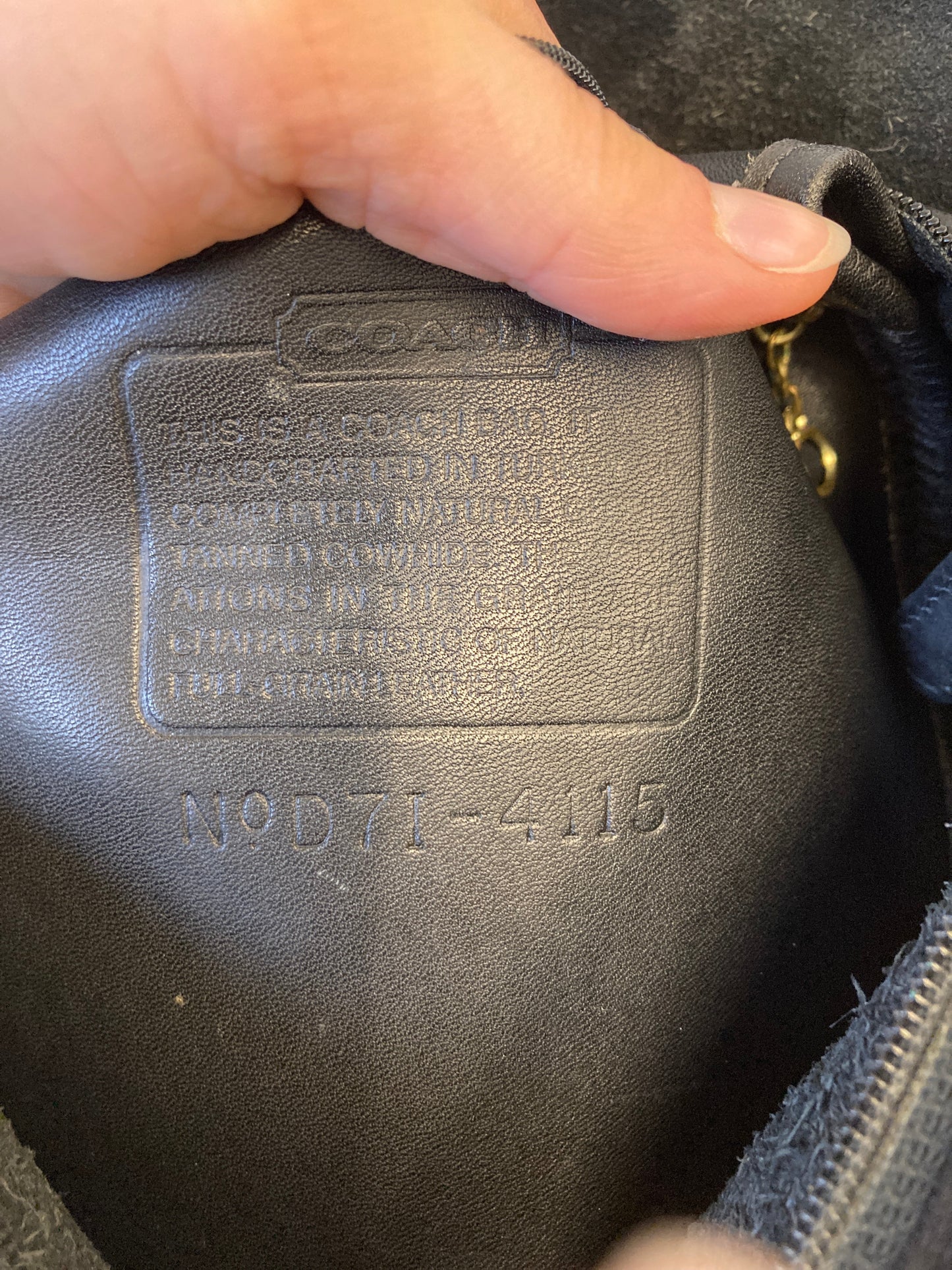 Crossbody Designer By Coach In Black, Size:Large