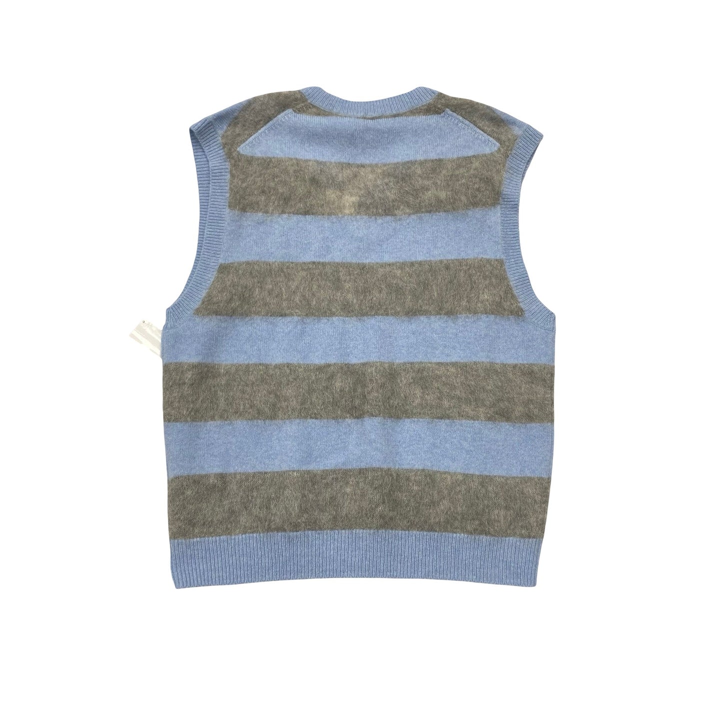 Vest Designer By Coach In Blue & Grey, Size:L