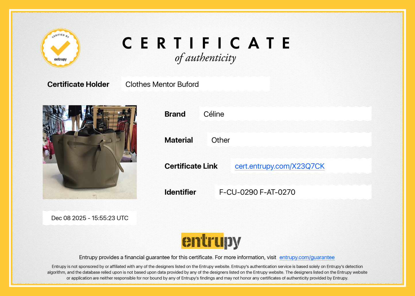 Tote Luxury Designer By Celine, Size: Medium